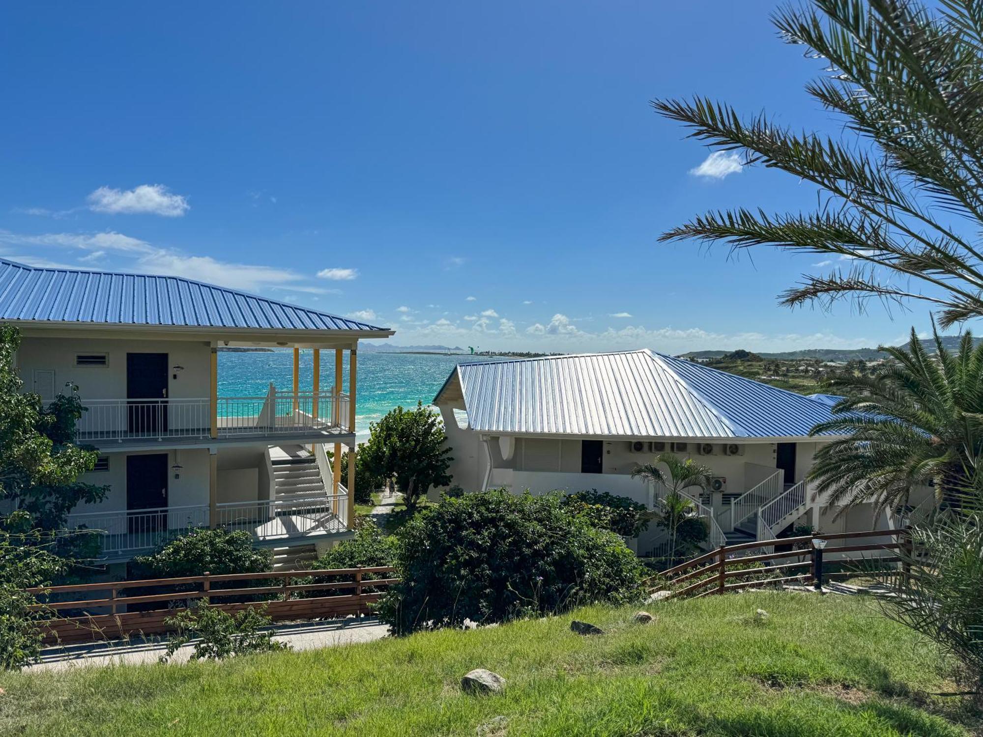 Top Floor Unit 520 Ft2 - 48 M2 With Stunning Dominant View On Ocean, St Barth, Orient Bay Cul de Sac Exterior foto